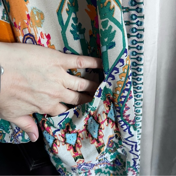 ASO TV Zara Geometric Print Kimono size Small - Picture 7 of 10